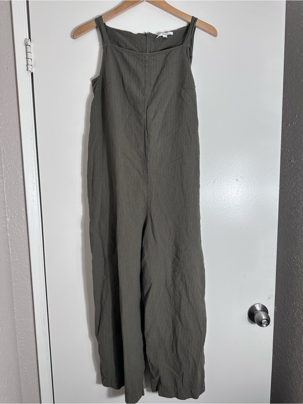 Uniqlo Olive Green Wide-Leg Jumpsuit